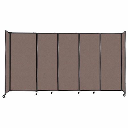 Versare StraightWall Sliding Portable Partition 11'3" x 6' Latte Fabric 1472513
